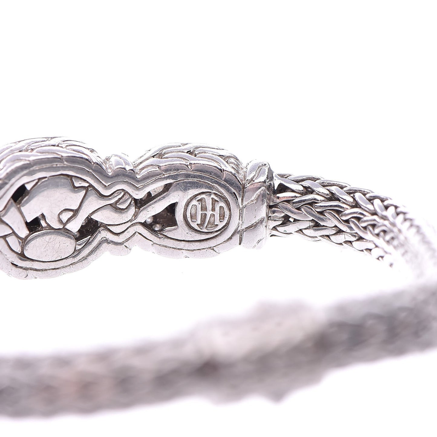 Sterling Silver Black Onyx Diamond Batu Sari Bracelet