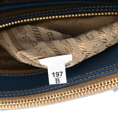 Prada Jacquard Logo Tote Azzurro 14 of 22