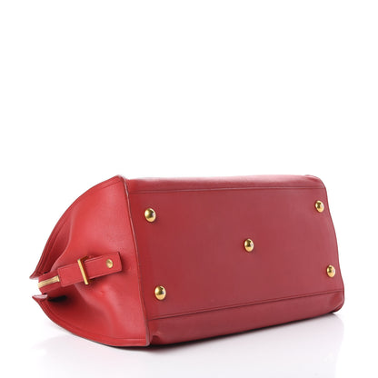 Saint Laurent Calfskin Medium Classic Y Cabas Red 3 of 15