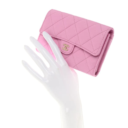 Chanel Caviar Quilted Medium Flap Wallet Pink 2 of 10