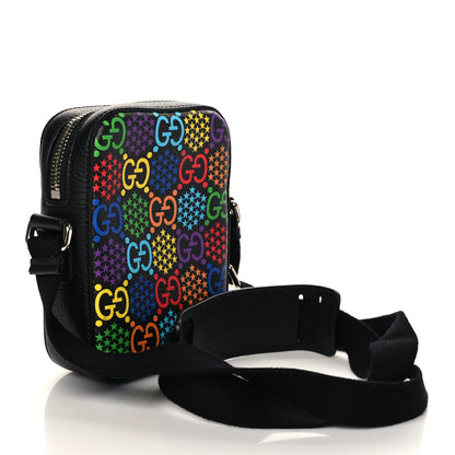 Gucci GG Supreme Monogram Psychedelic Messenger Bag Black 3 of 7