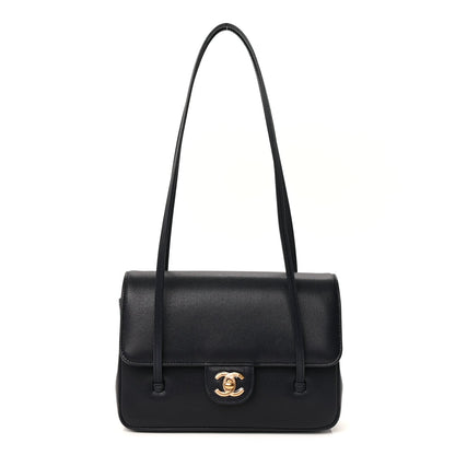 Chanel Shiny Caviar Preppy Coco Small Flap Bag Navy 1 of 8