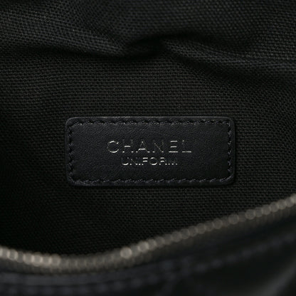 Chanel Calfskin Quilted Waist Belt Bag Black 6 of 9