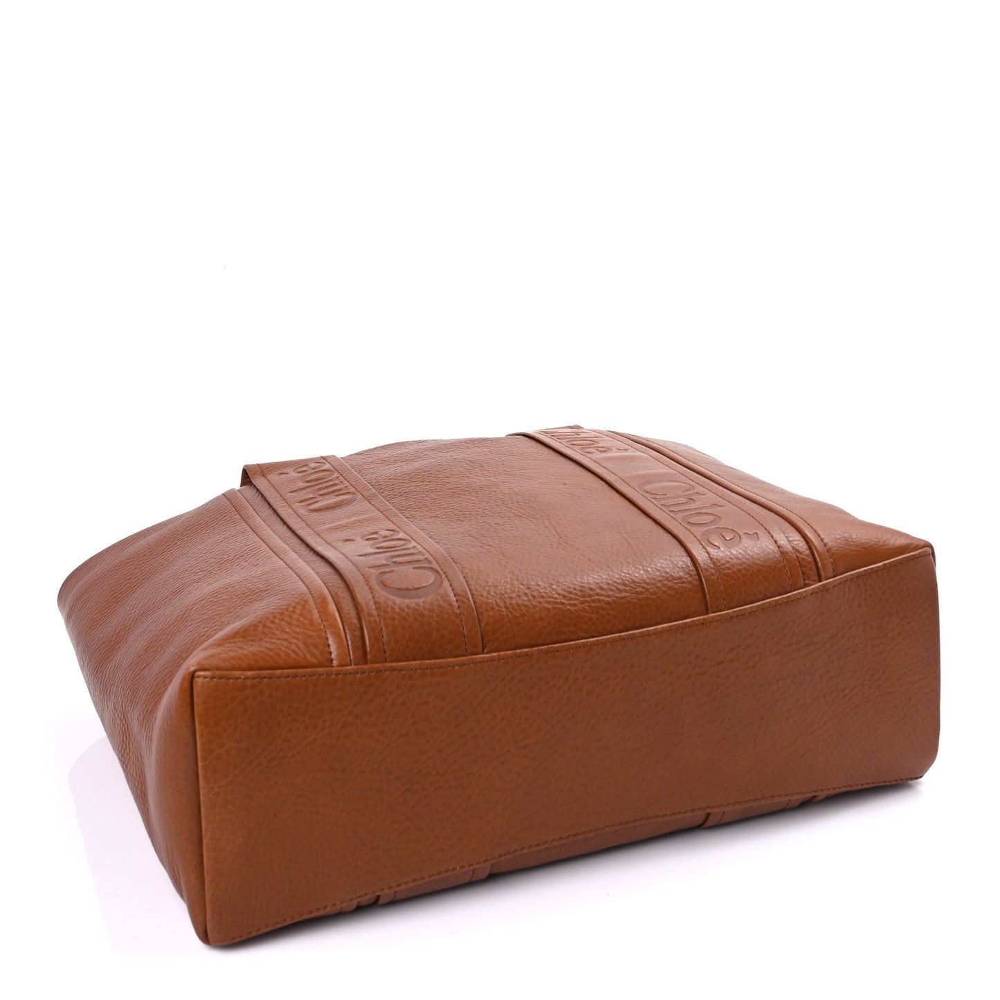 Calfskin Medium Woody Tote Clay Brown