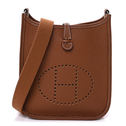 Hermes Taurillon Clemence Evelyne TPM Gold 1 of 8