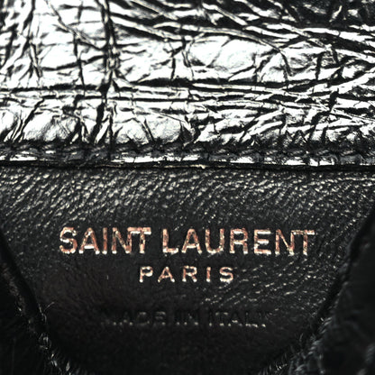 Saint Laurent Crinkled Calfskin Matelasse Monogram Niki Airpods Holder Micro Bag Black 5 of 9