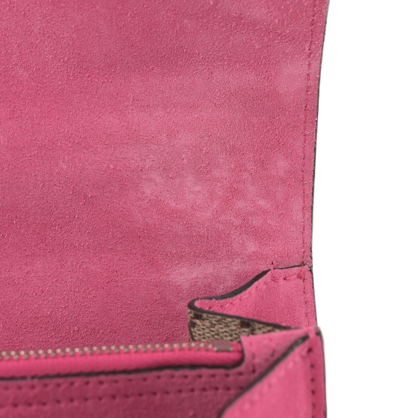 GG Supreme Monogram Suede Pierced Heart Embroidered Medium Dionysus Shoulder Bag Beige Ebony Pink Tropical Flower