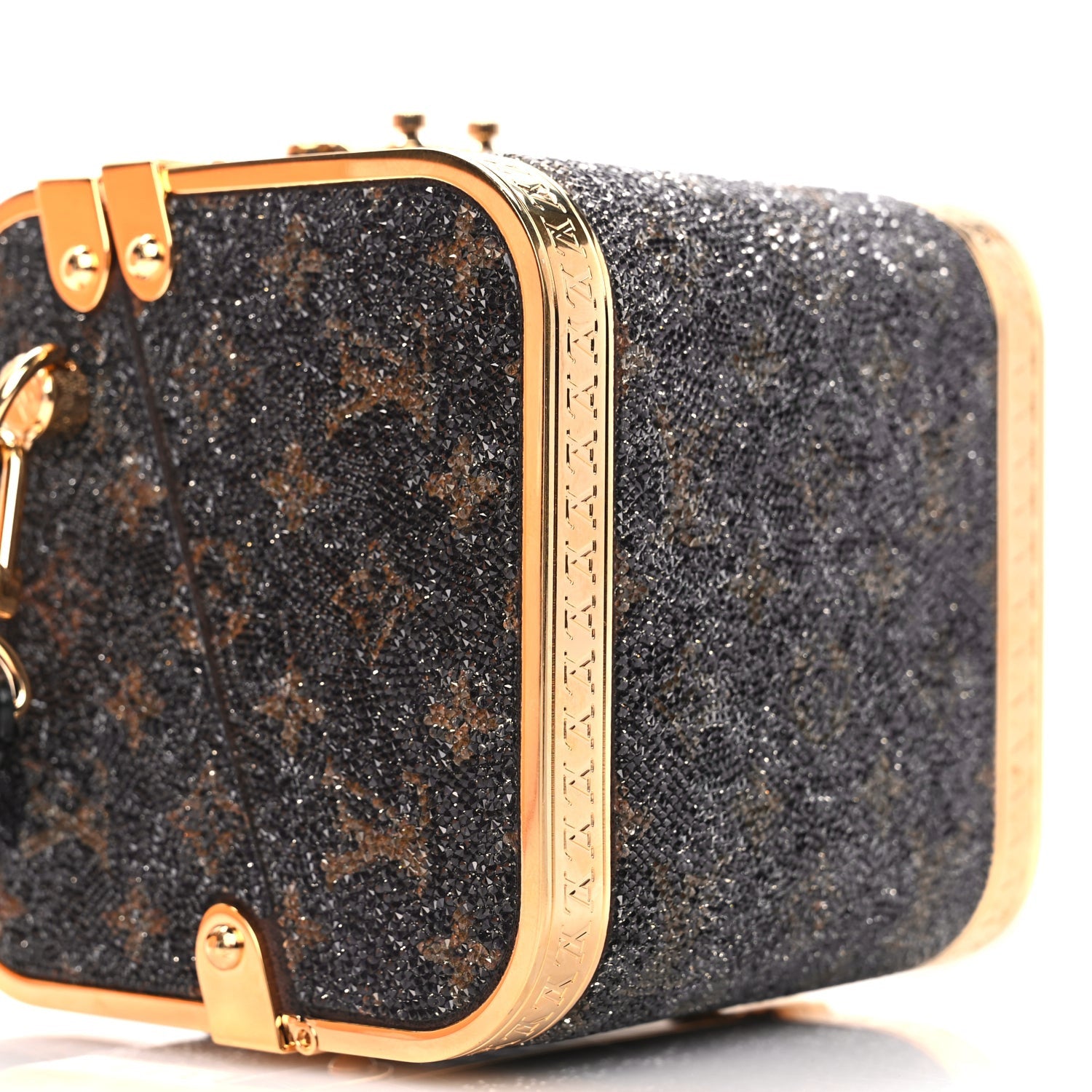 Louis Vuitton Satin Crystal Monogram Treasure Box 7 of 9