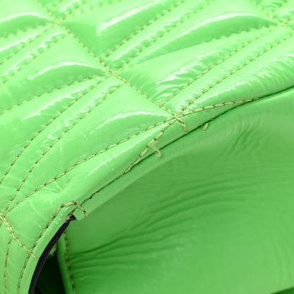 Versace Patent Quilted Virtus Shoulder Bag Mint 14 of 14