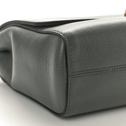 Mulberry Small Classic Grain Calfskin Medium Lily Charcoal 8 of 9