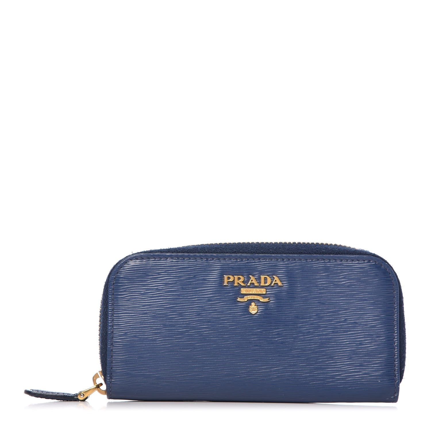 Prada Vitello Move Zip Around 6 Key Holder Bleuette 1 of 6