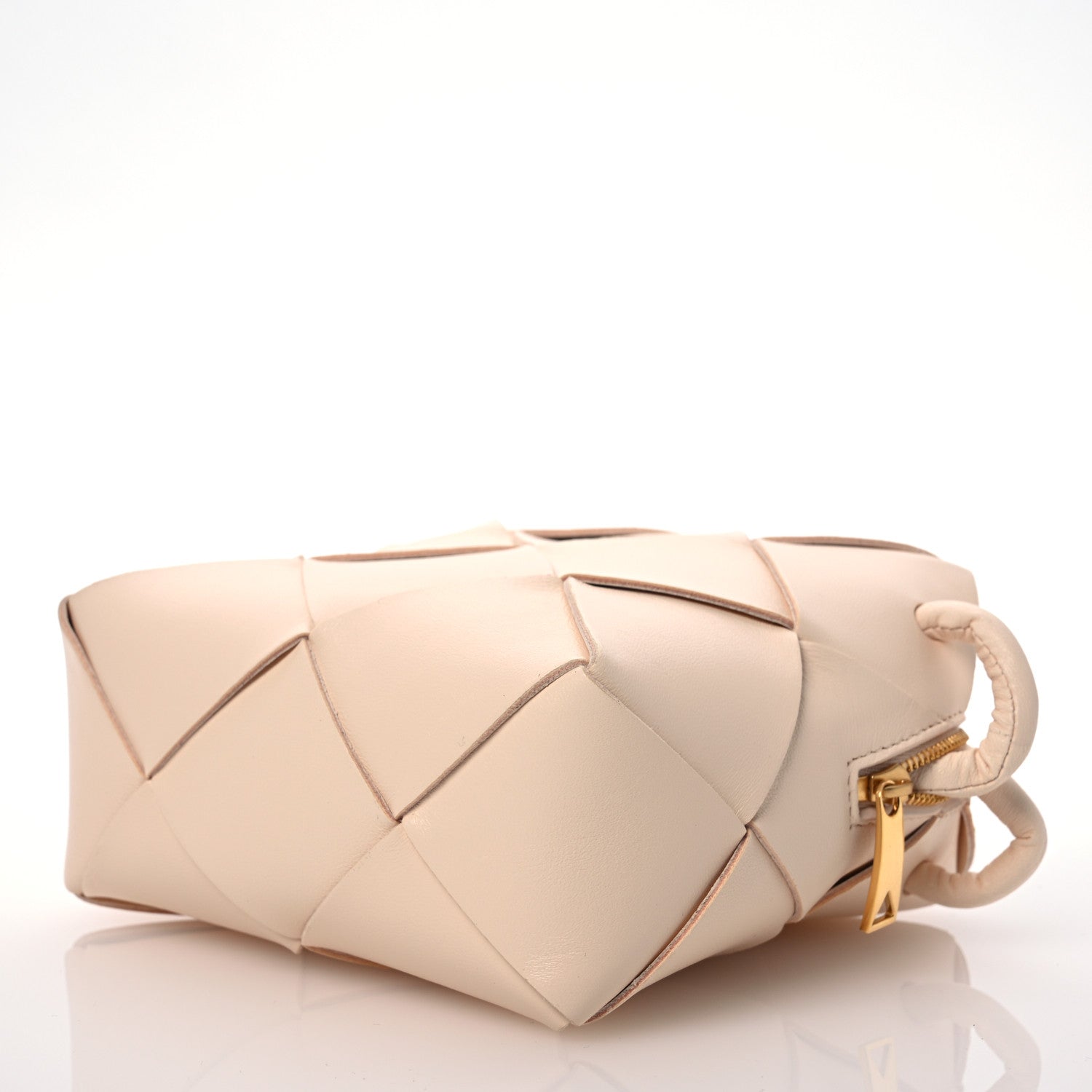 Bottega Veneta Lambskin Maxi Intrecciato Mini Cassette Camera Bag Macaroon 9 of 10