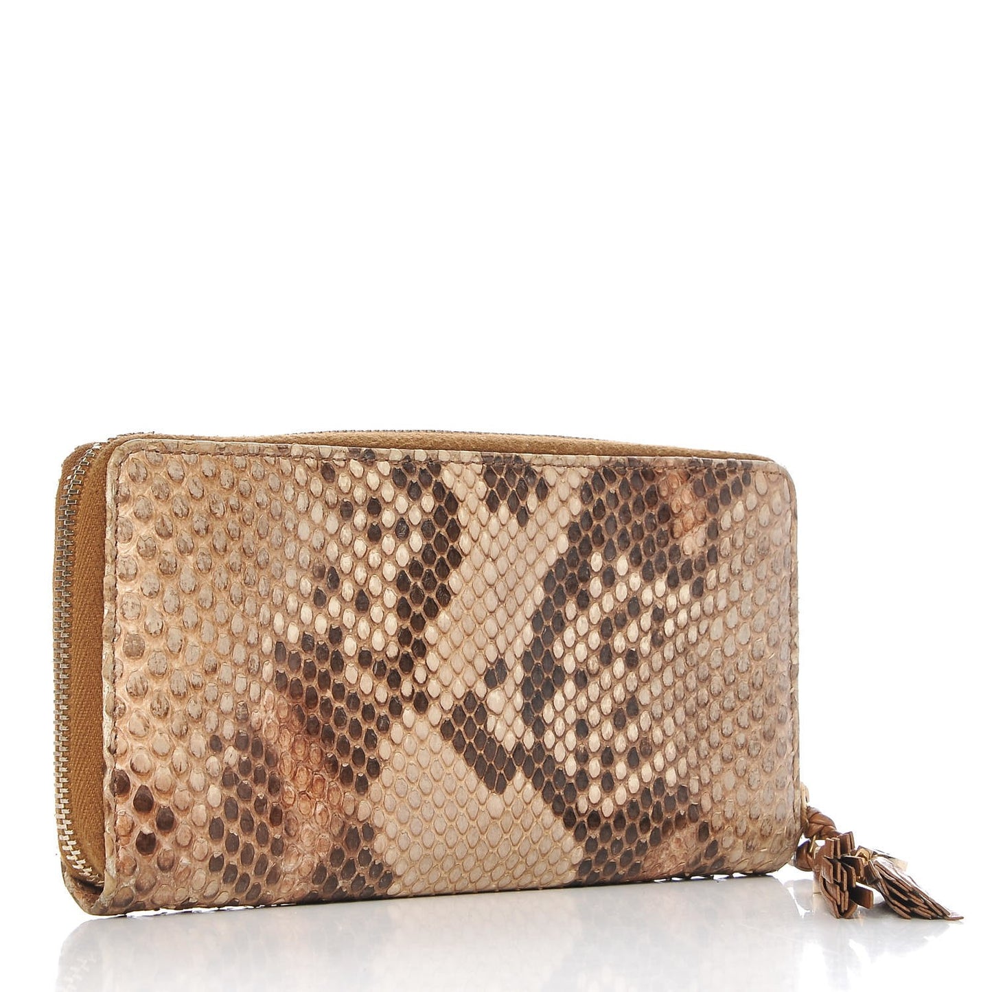 Python Marrakech Zip Around Wallet Brown