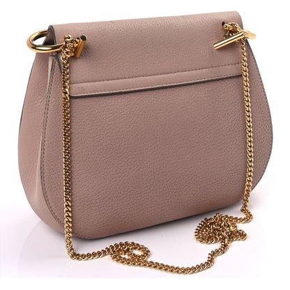 Chloe Grained Lambskin Medium Drew Shoulder Bag Cement Pink 2 of 8