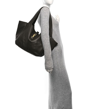 Saint Laurent Grained Deerskin Bea Tote Musk 2 of 15