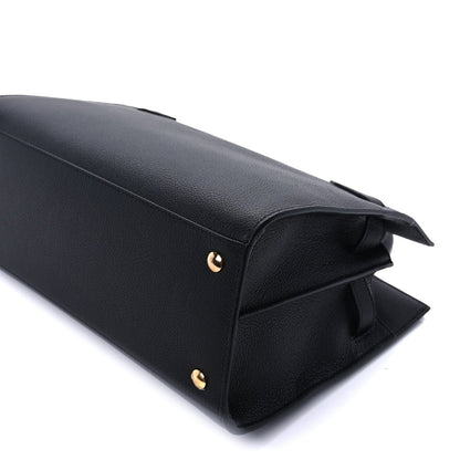 Burberry Grainy Calfskin Small Title Bag Black 8 of 8