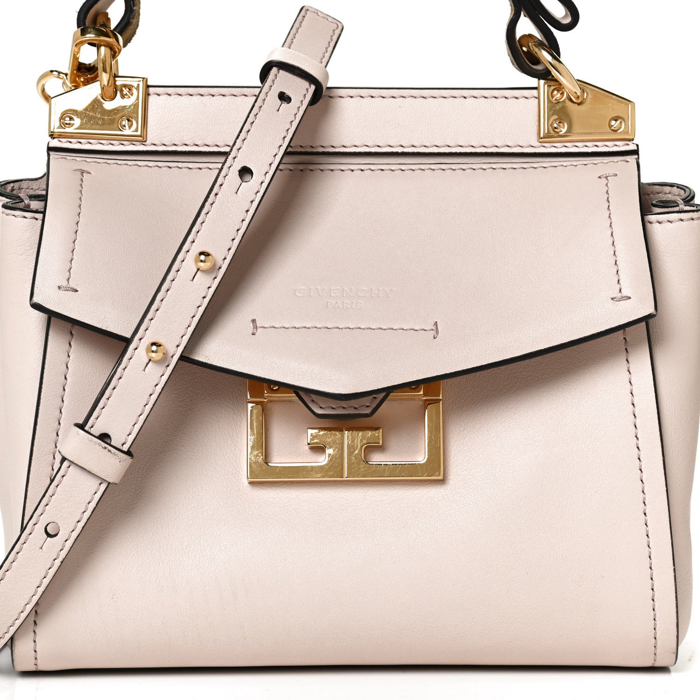 Calfskin Small Mystic Shoulder Bag Pale Pink