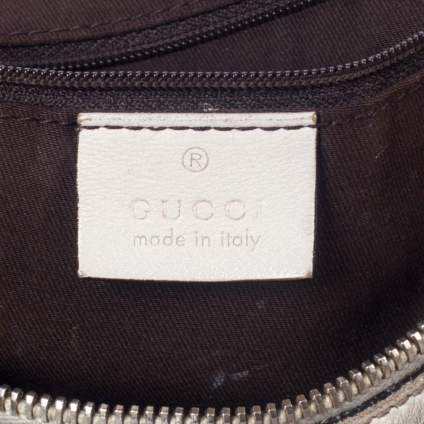 Monogram D Gold Large Hobo Ivory