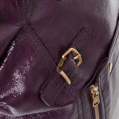 Saint Laurent XL Patent Downtown Tote Violet 7 of 11