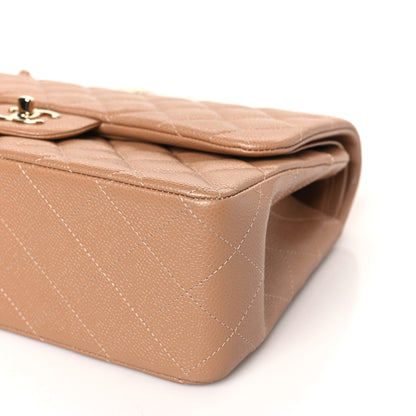 Chanel Caviar Quilted Jumbo Double Flap Beige 9 of 10