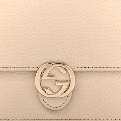 Gucci Dollar Calfskin Interlocking G Chain Wallet Ivoire 9 of 10
