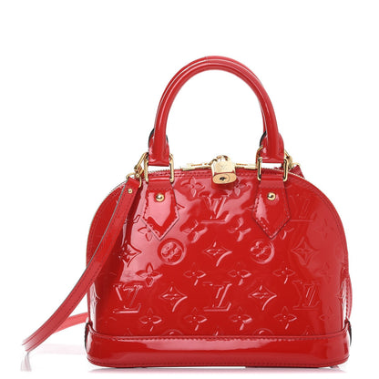 Louis Vuitton Vernis Alma BB Cherry 1 of 8
