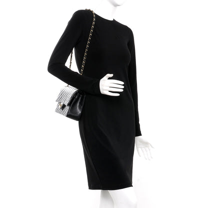 Chanel Caviar Quilted Medium Double Flap Black 2 of 11