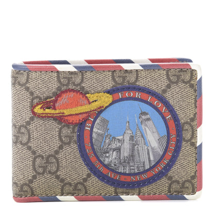 Gucci GG Supreme Monogram Courrier Bi-Fold Wallet 1 of 7