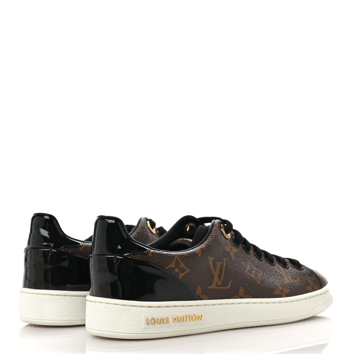 Louis Vuitton Patent Monogram Frontrow Sneakers 35 4 of 7