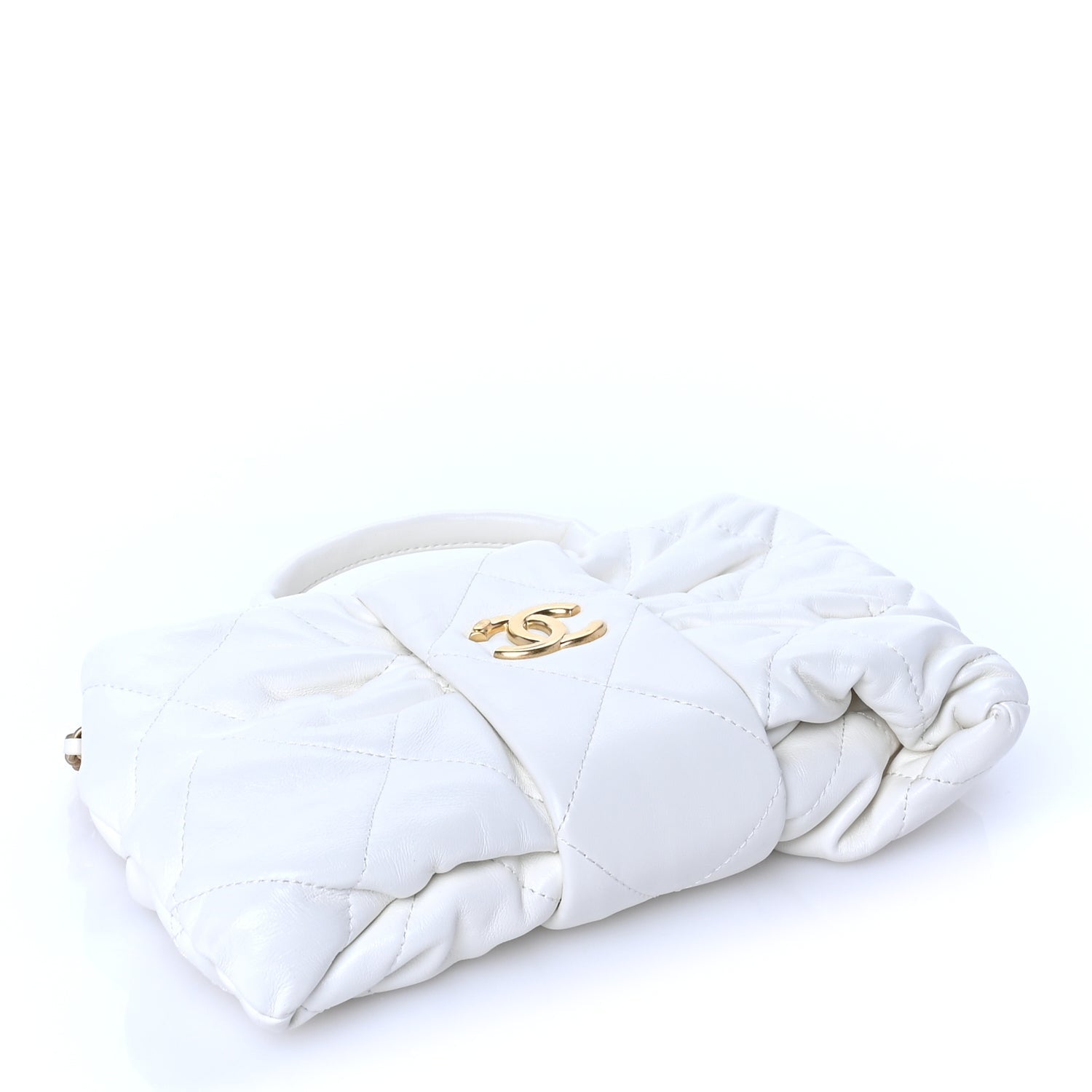 Chanel Lambskin Quilted Mini Bow Bag  White 3 of 9