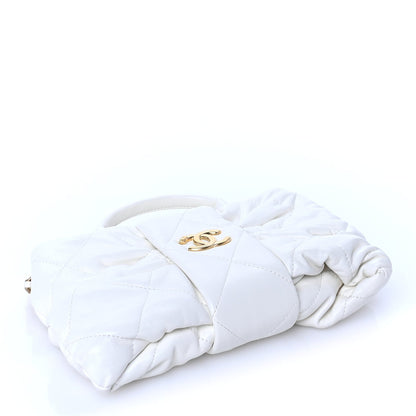 Chanel Lambskin Quilted Mini Bow Bag  White 3 of 9