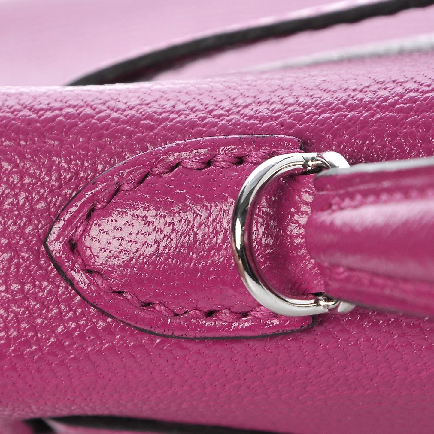 Chevre Mysore Mini Kelly Sellier 20 Rose Pourpre