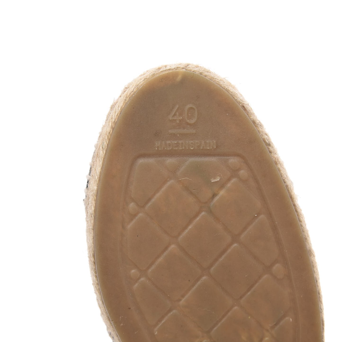 Lambskin CC Espadrilles 40 Black