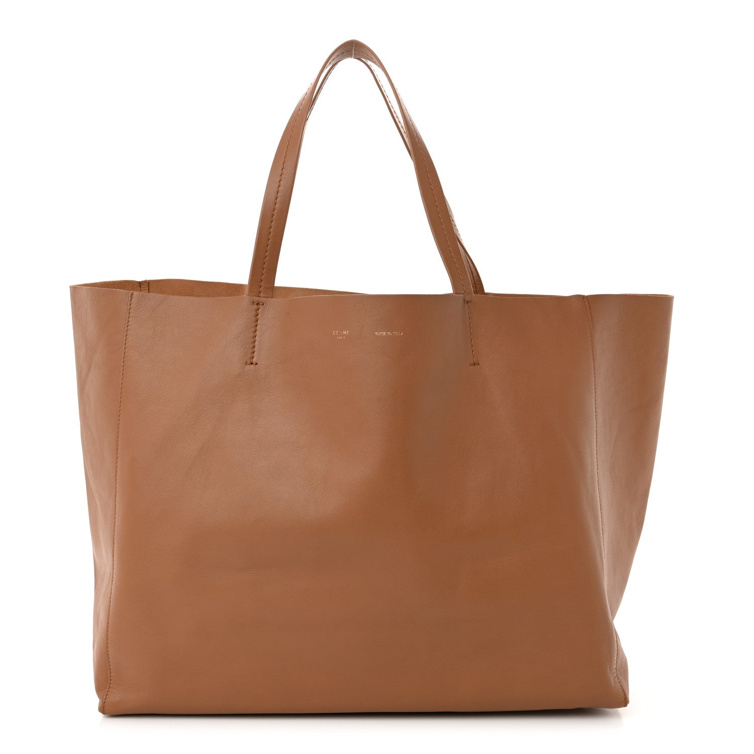 Celine Lambskin Horizontal Cabas Camel 1 of 9