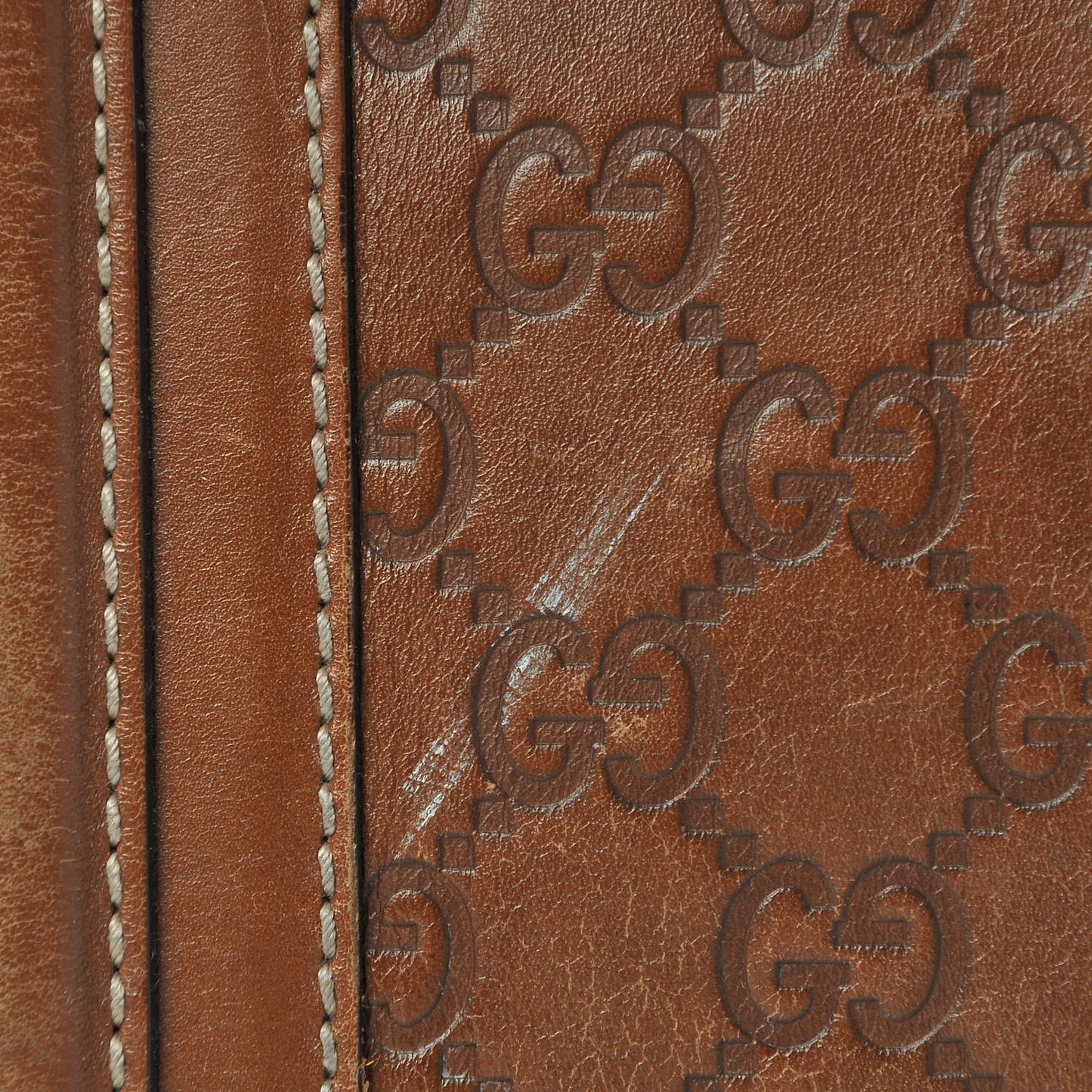 Guccissima Large Tote Brown