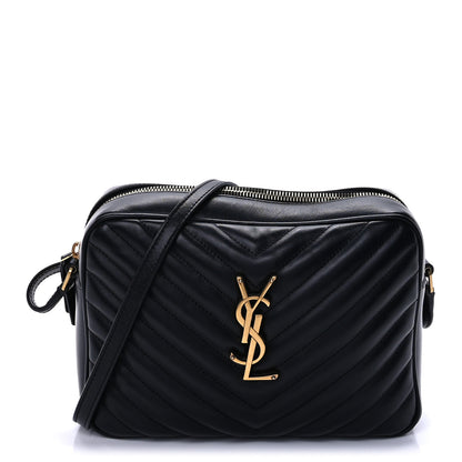 Saint Laurent Calfskin Matelasse Monogram Lou Camera Bag  Black 1 of 8