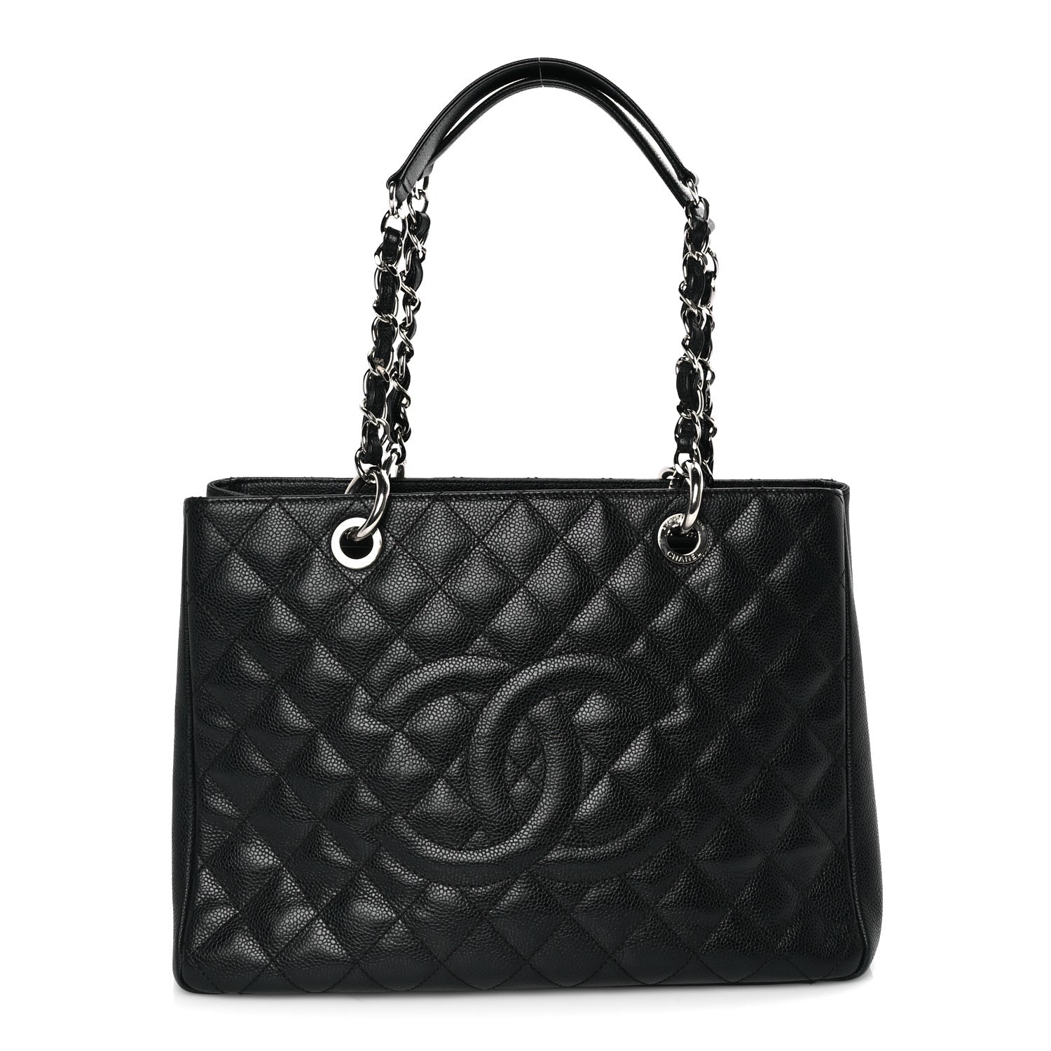 Chanel Caviar Quilted Grand Shopping Tote GST Black 1 of 7