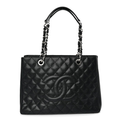 Chanel Caviar Quilted Grand Shopping Tote GST Black 1 of 7