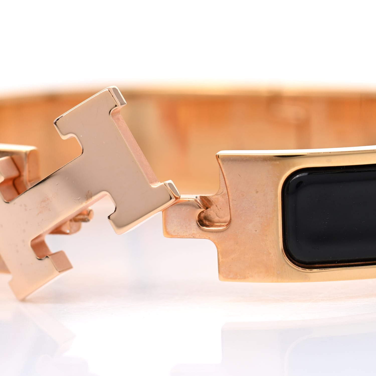 Hermes Enamel Narrow Clic Clac H Bracelet PM Black 5 of 6