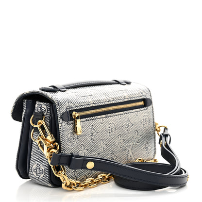 Louis Vuitton Monoglam Pochette Metis East West Blue 2 of 9