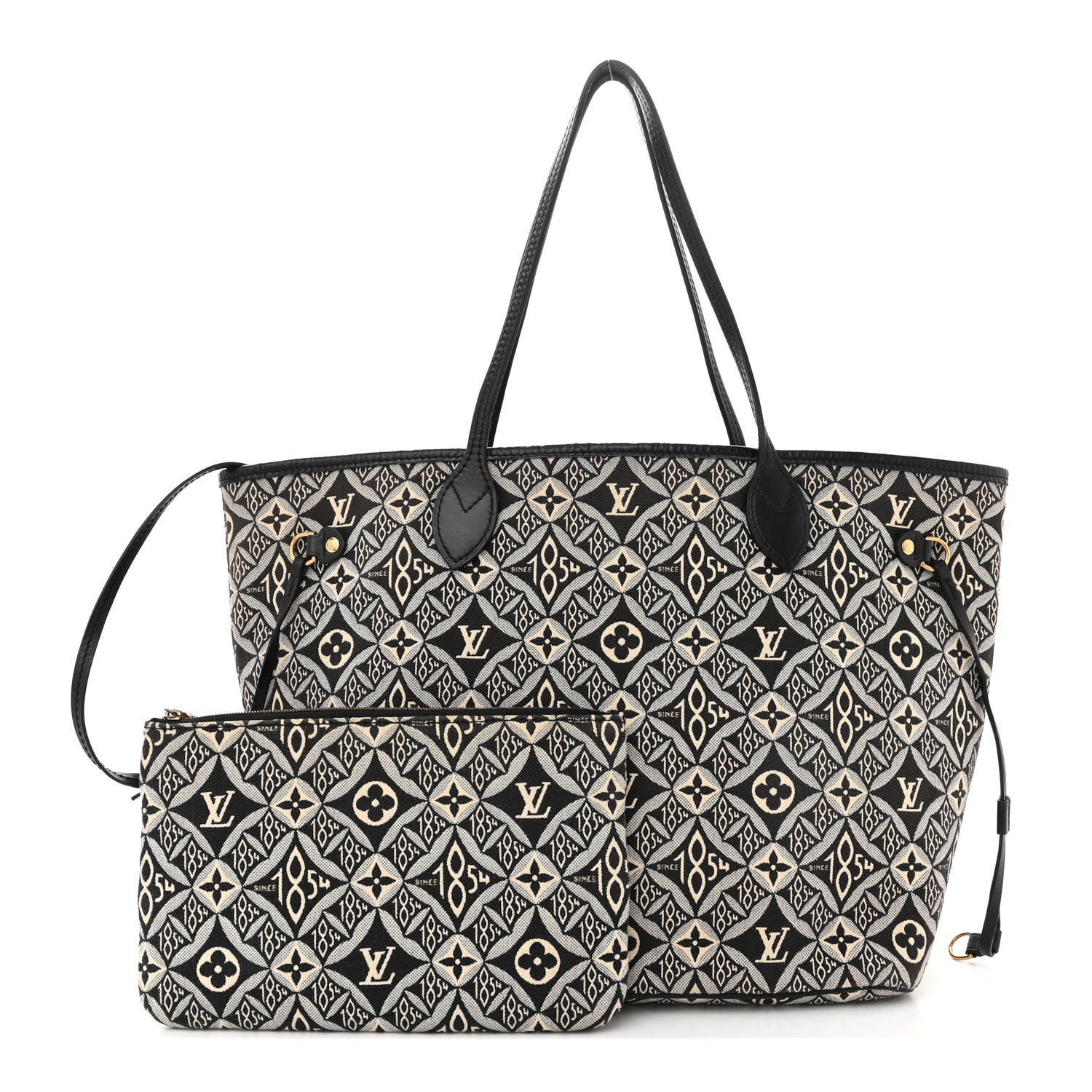Louis Vuitton LOUIS VUITTON Jacquard Since 1854 Neverfull MM Grey 2 of 13