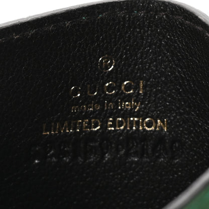 Gucci G Supreme Monogram Flora Web Ophidia Card Holder Green 7 of 7