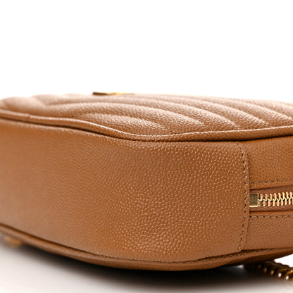 Saint Laurent Grain De Poudre Matelasse Monogram Mini Lou Camera Bag Dark Natural 10 of 10