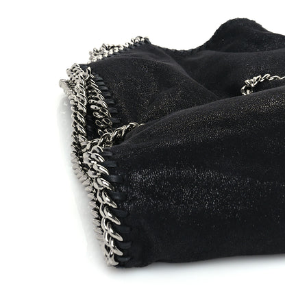 Stella McCartney Shaggy Deer Small Falabella Fold Over Tote  Black 8 of 8
