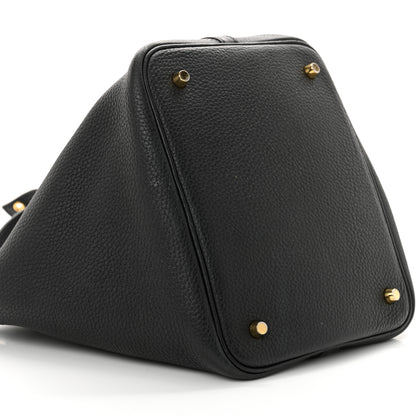 Hermes Taurillon Clemence Picotin Lock 22 MM Black 9 of 19