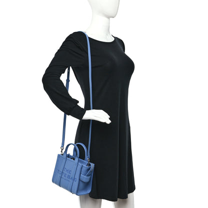 Marc Jacobs Grained Calfskin Mini The Tote Bag Spring Blue 2 of 9