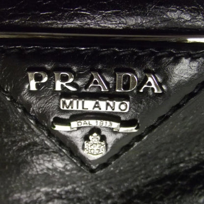 Prada Vitello Shine Turnlock Flap Shoulder Bag Black 12 of 12