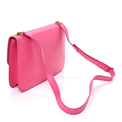 Saint Laurent Smooth Calfskin Le Carre Shoulder Bag  Pink 2 of 8