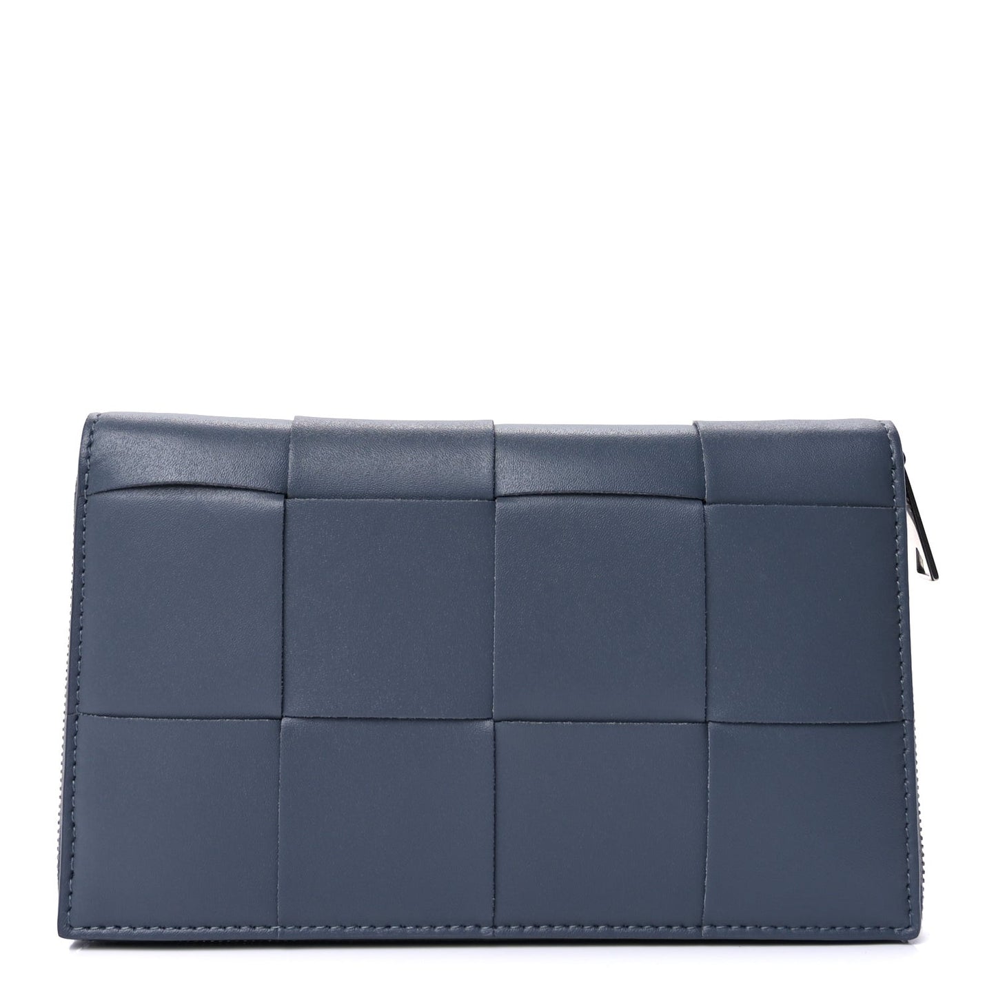 Nappa Maxi Intrecciato Zip Around Wallet Thunder