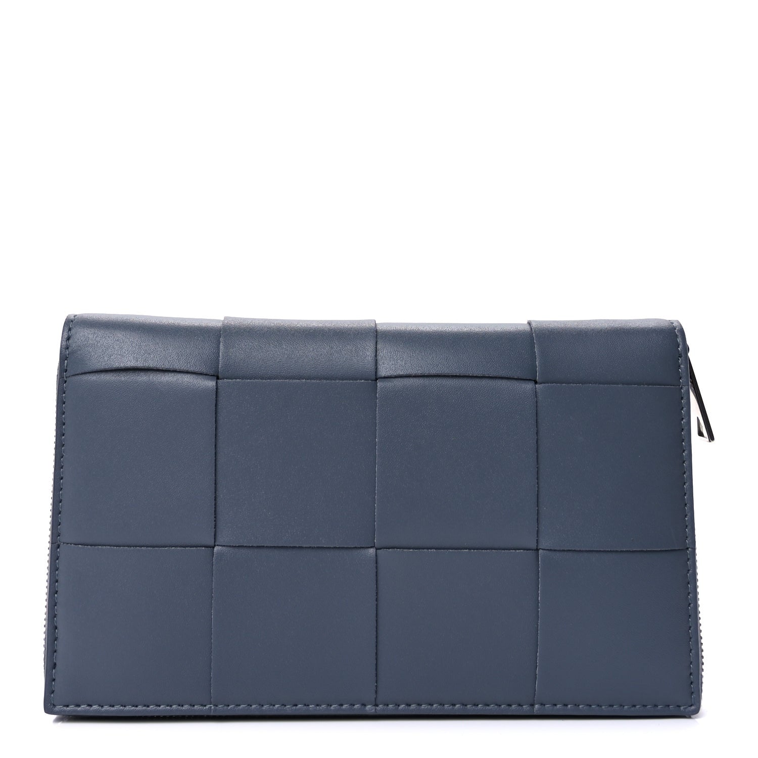 Bottega Veneta Nappa Maxi Intrecciato Zip Around Wallet Thunder 1 of 9